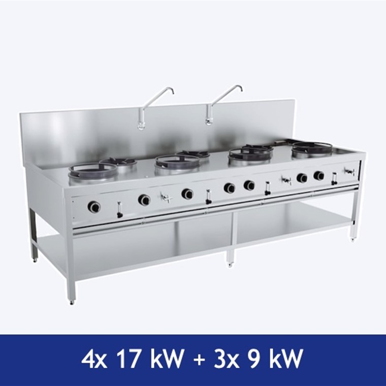 Combisteel woktafel 7178.1215